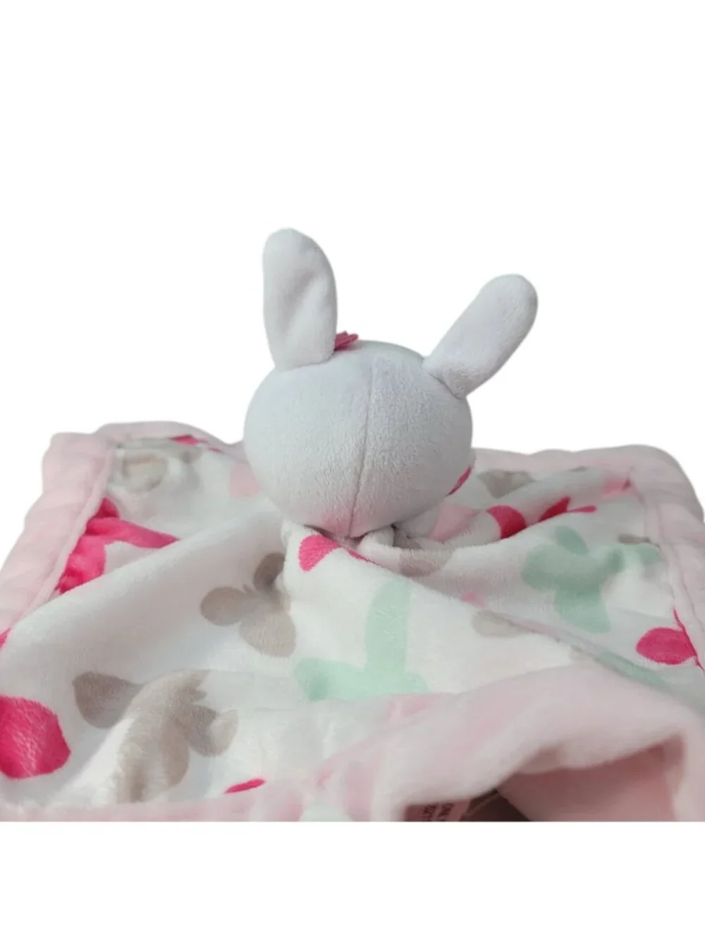 Carter's Bunny Butterflies Lovey Plush Pink White Soft Security Soothing Rabbit